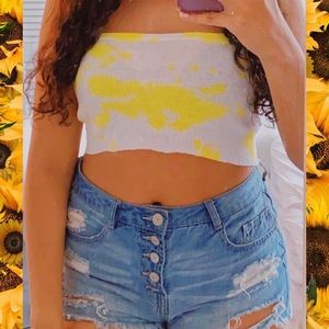 Yellow tube top